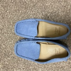 Janie and jack moccasin suede loader boys size 10